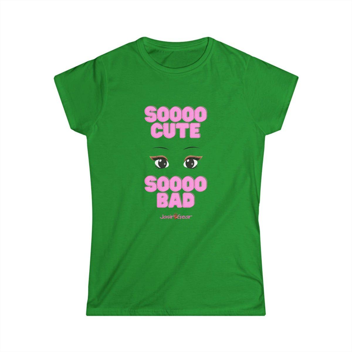 "Soooo Cute, Soooo Bad" Pink Eyes Graphic - Women's Tee