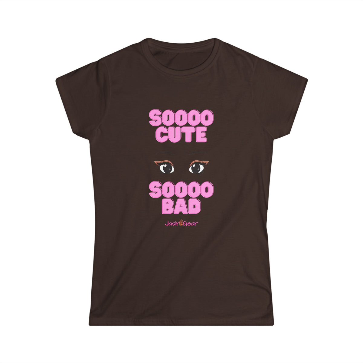 "Soooo Cute, Soooo Bad" Pink Eyes Graphic - Women's Tee